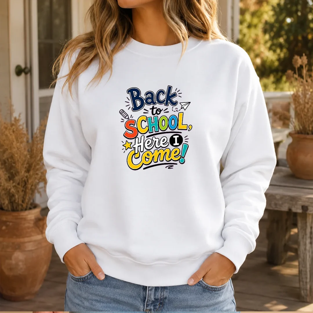 official-back-to-school-here-i-come-line-art-sweater Official Back To School Here I Come Line Art Sweater