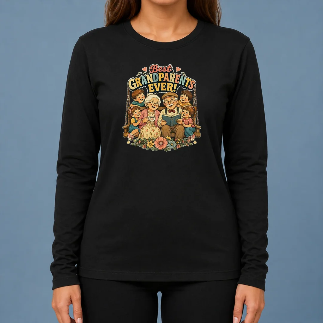 official-best-grandparents-ever-vintage-long-sleeve-shirt Official Best Grandparents Ever Vintage Long Sleeve Shirt