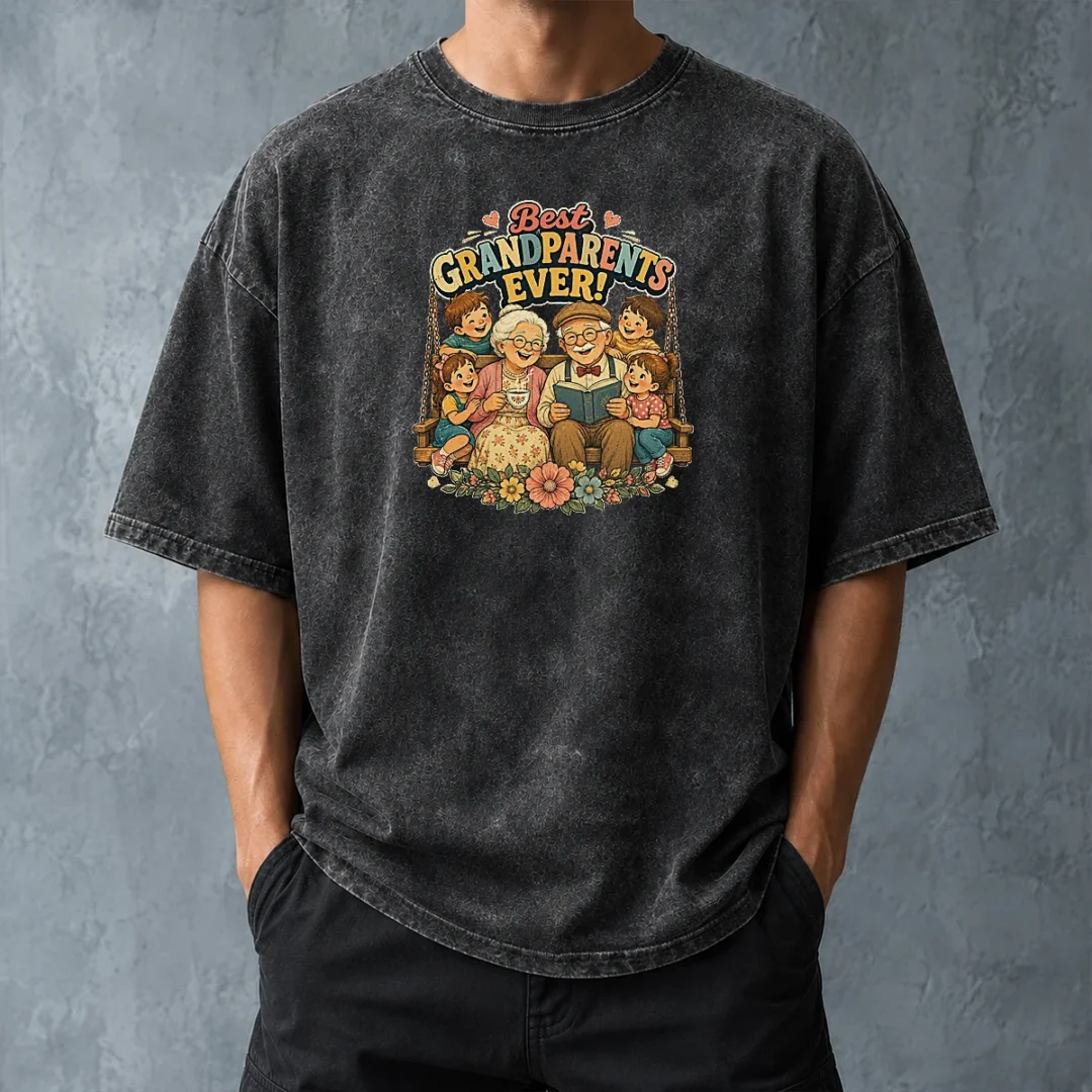 official-best-grandparents-ever-vintage-washed-t-shirt-washed-tshirt Official Best Grandparents Ever Vintage Washed T-Shirt