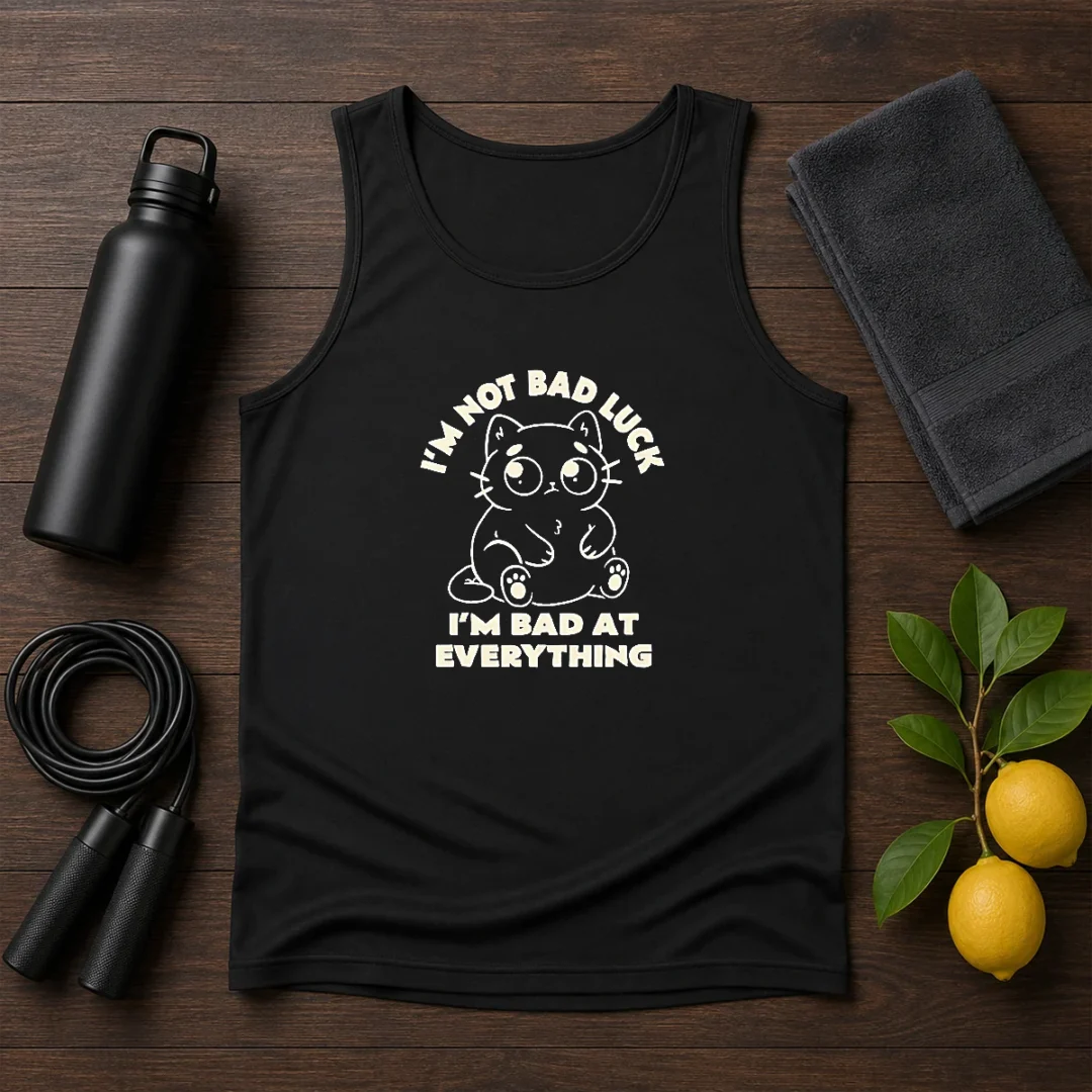 official-black-cat-i-m-not-bad-luck-i-m-bad-at-everything-tank-top-1 Official Black Cat I'M Not Bad Luck I'M Bad At Everything Tank Top