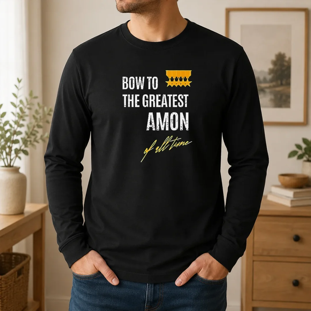 Official Bow To The Greatest Amon Of All Time Long Sleeve Shirt Official Bow To The Greatest Amon Of All Time Long Sleeve Shirt