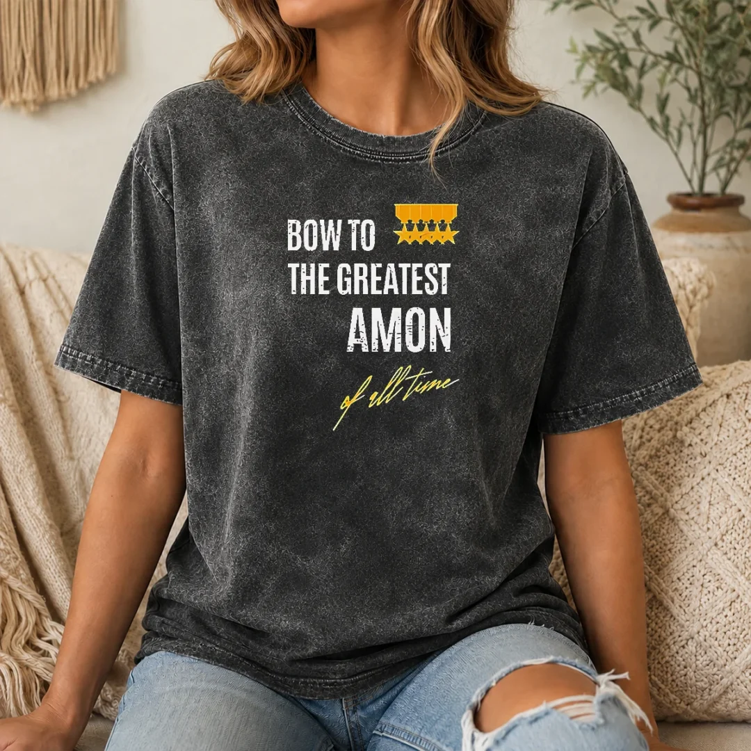 Official Bow To The Greatest Amon Of All Time Washed T Shirt Official Bow To The Greatest Amon Of All Time Washed T-Shirt