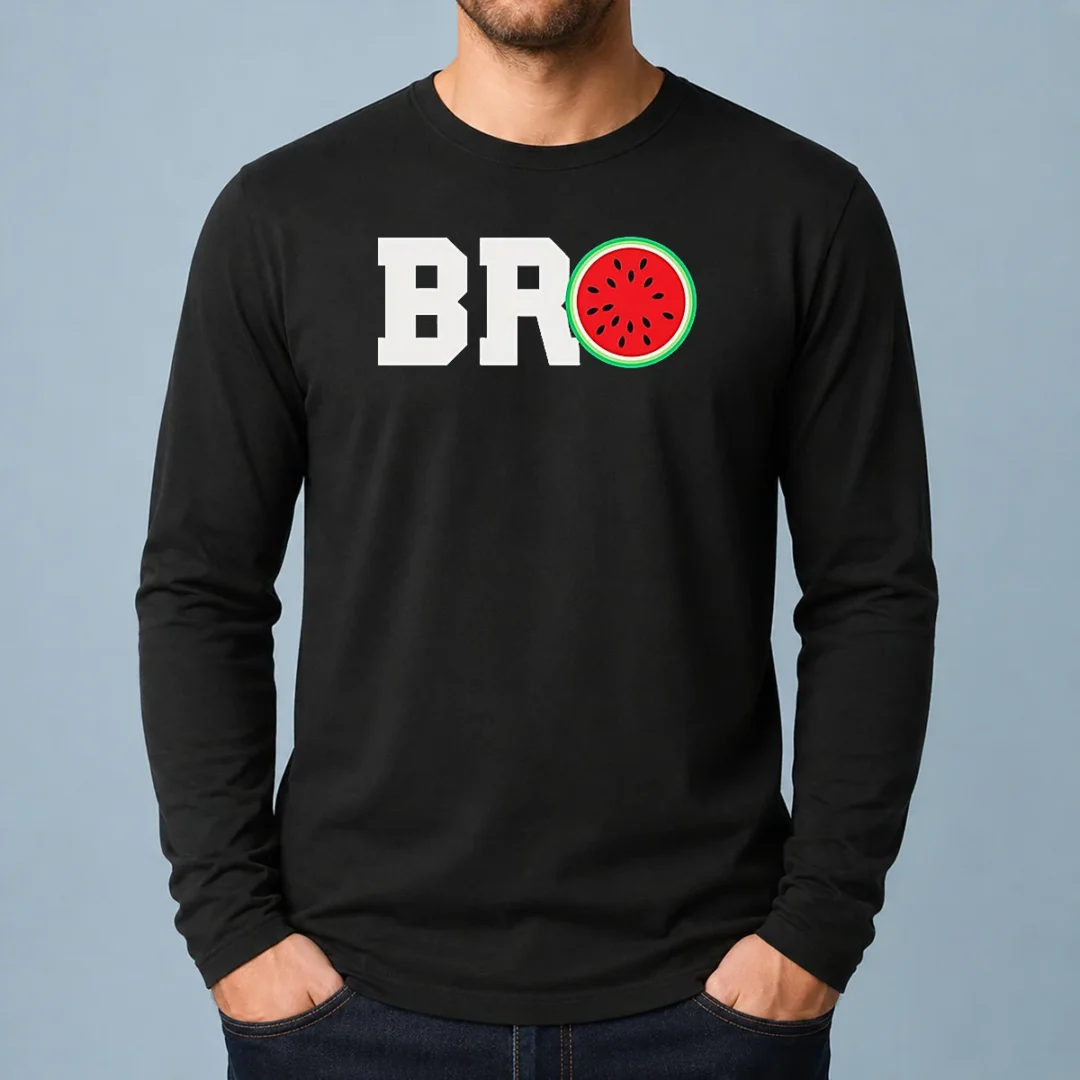 official-bro-watermelon-slice-long-sleeve-shirt Official Bro Watermelon Slice Long Sleeve Shirt