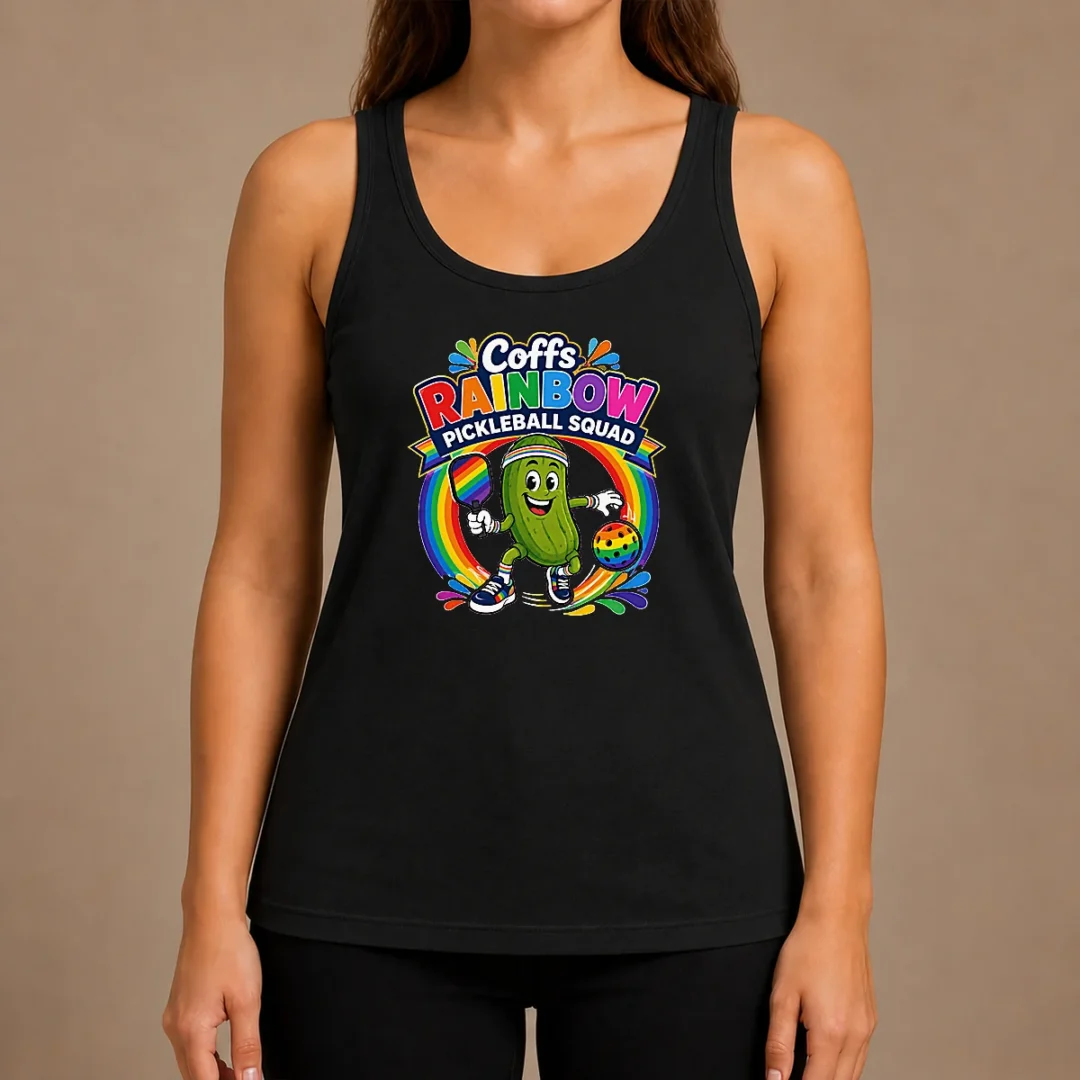 official-coffs-rainbow-pickleball-team-fun-tank-top Official Coffs Rainbow Pickleball Team Fun Tank Top