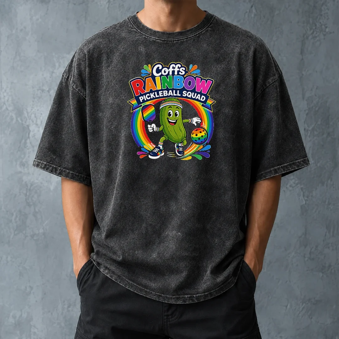 official-coffs-rainbow-pickleball-team-fun-washed-t-shirt-washed-tshirt Official Coffs Rainbow Pickleball Team Fun Washed T-Shirt