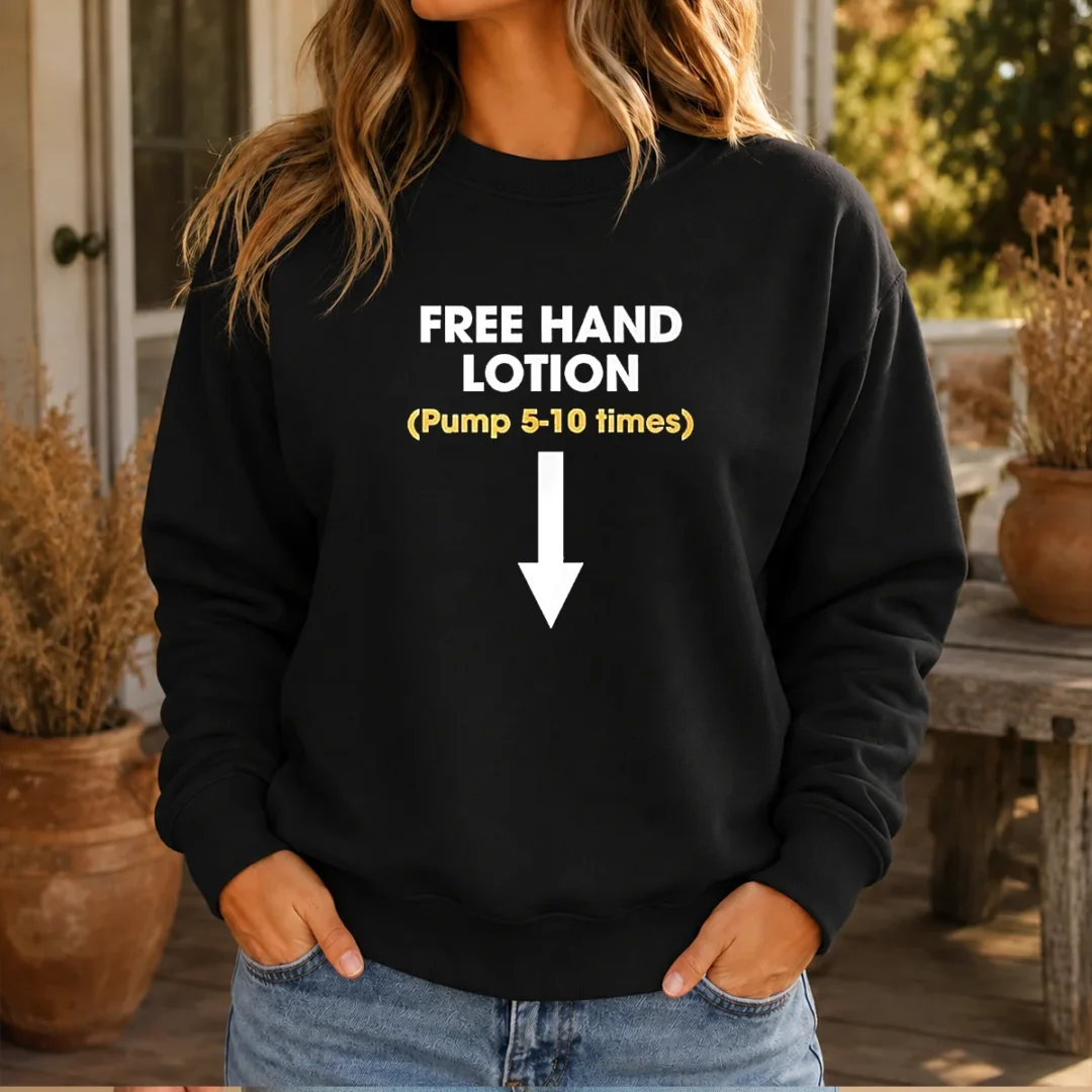 official-free-hand-lotion-pump-5-10-times-sweater Official Free Hand Lotion Pump 5 10 Times Sweater