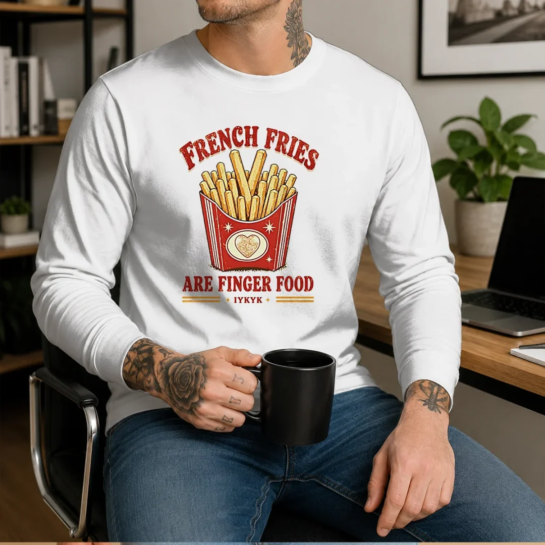 official-french-fries-are-finger-food-iykyk-fast-food-long-sleeve-shirt Official French Fries Are Finger Food IYKYK Fast Food Long Sleeve Shirt