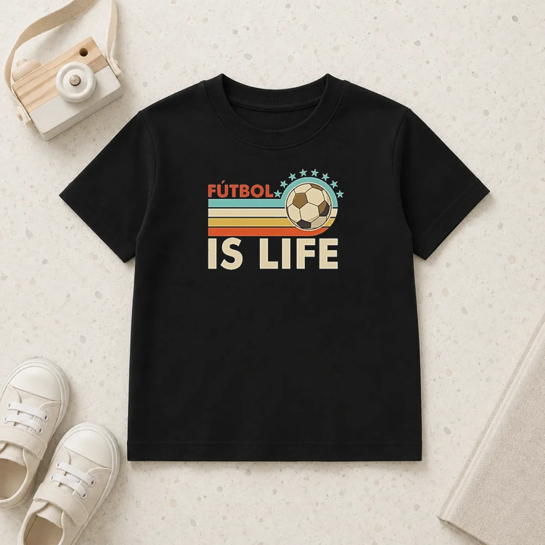 official-futbol-is-life-football-vintage-kids-t-shirt Official Futbol Is Life Football Vintage Kids T-Shirt