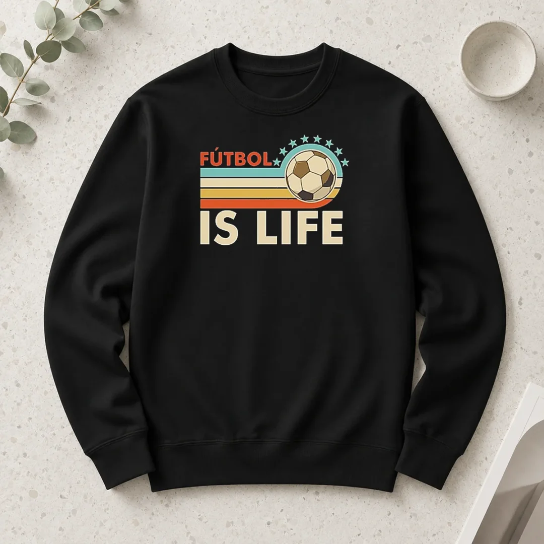 official-futbol-is-life-football-vintage-long-sleeve-shirt Official Futbol Is Life Football Vintage Long Sleeve Shirt featuring classic football graphics on a comfortable long sleeve garment