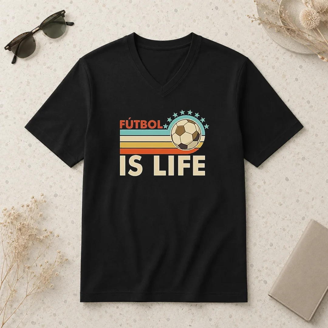 official-futbol-is-life-football-vintage-v-neck-shirt Official Futbol Is Life Football Vintage V-Neck Shirt