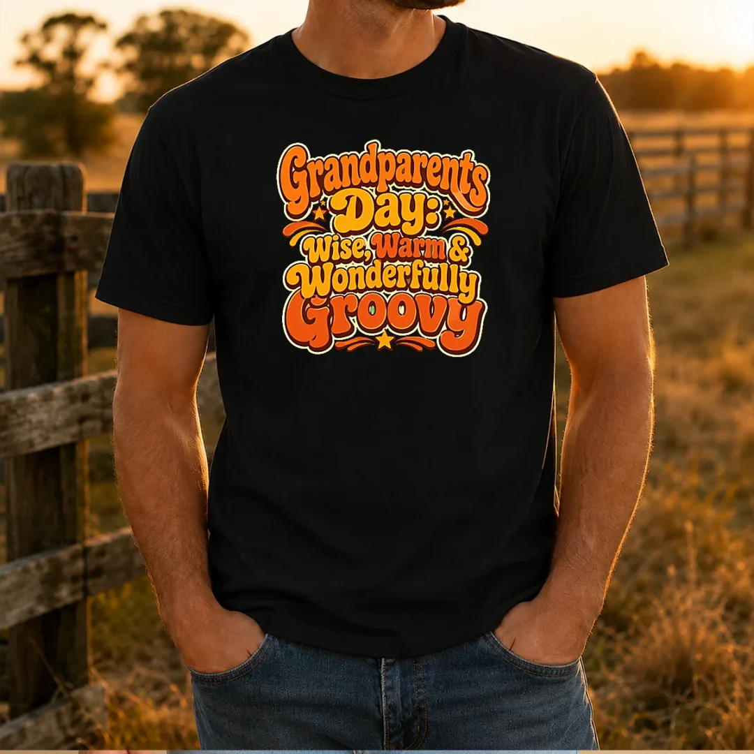 official-grandparents-day-groovy-retro-tee-celebrating-warmth-wisdom-t-shirt Official Grandparents Day Groovy Retro Tee Celebrating Warmth Wisdom