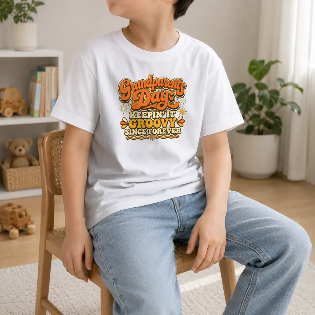 official-grandparents-day-keepin-it-groovy-tee-groovy-retro-kids-t-shirt-kid-t-shirt Official Grandparents Day Keepin It Groovy Tee Groovy Retro Kids T-Shirt
