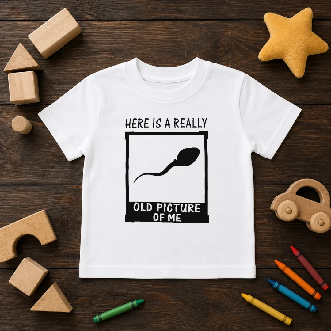 official-here-s-a-really-old-picture-of-me-kids-t-shirt Official Here'S A Really Old Picture Of Me Kids T-Shirt