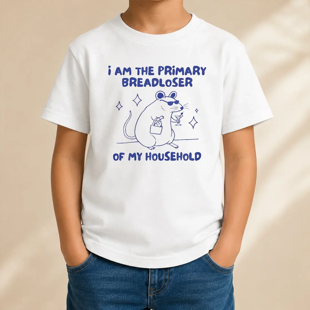 official-hot-i-am-the-primary-breadloser-of-my-household-rat-kids-t-shirt Official Hot I Am The Primary Breadloser Of My Household Rat Kids T-Shirt