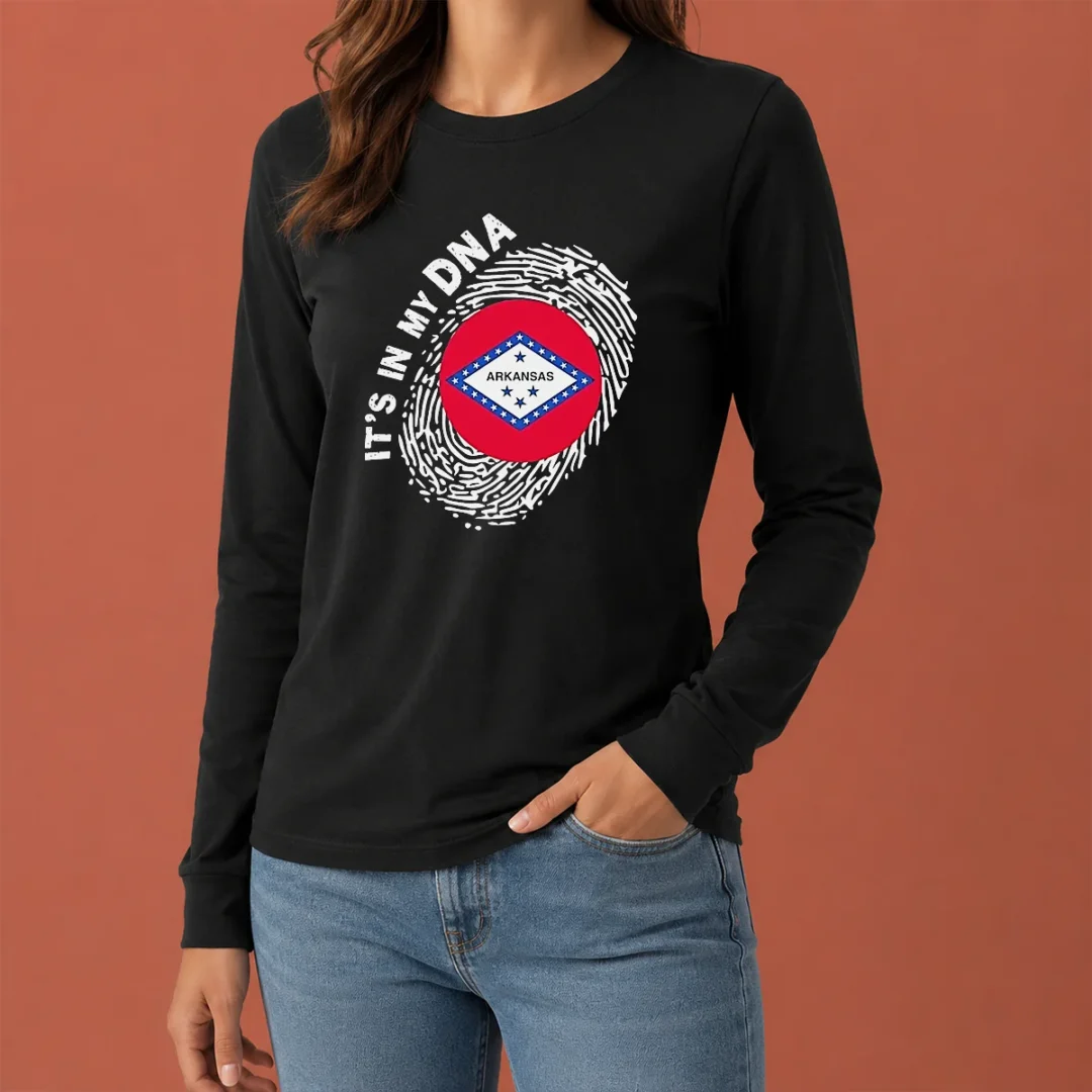 official-hot-it-s-in-my-dna-arkansas-long-sleeve-shirt Official Hot It'S In My DNA Arkansas Long Sleeve Shirt