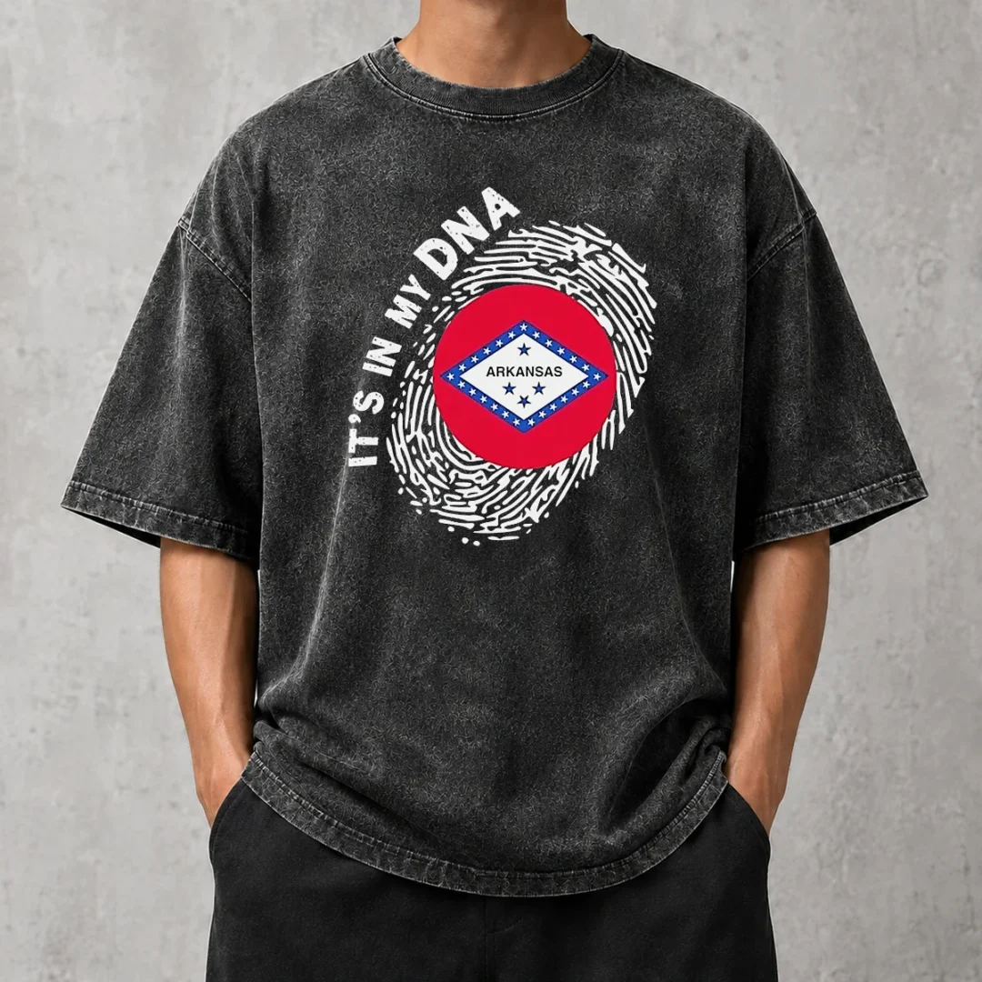 official-hot-it-s-in-my-dna-arkansas-washed-t-shirt Official Hot It'S In My DNA Arkansas Washed T-Shirt