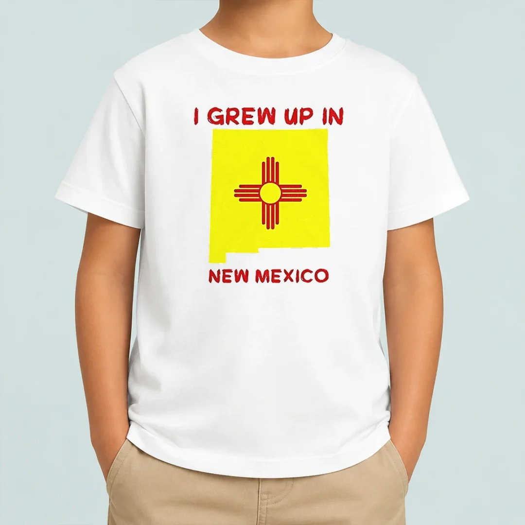official-i-grew-up-in-new-mexico-kids-t-shirt Official I Grew Up In New Mexico Kids T-Shirt