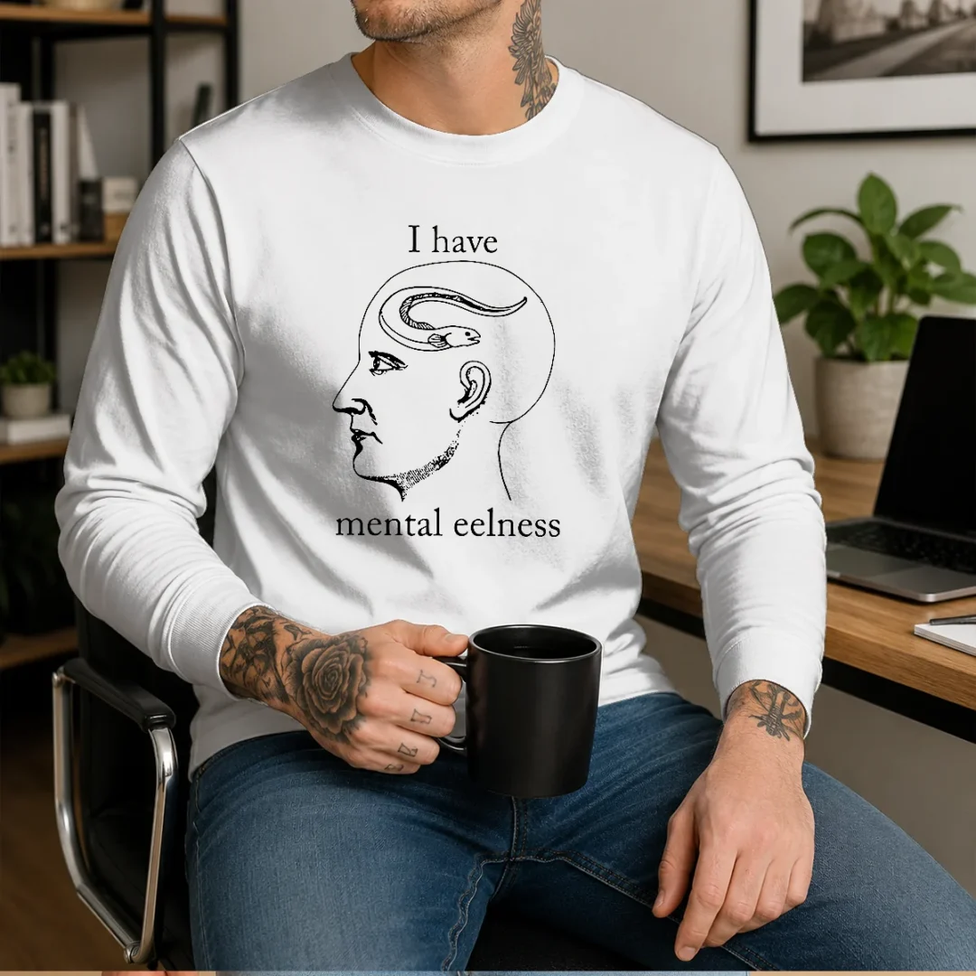 official-i-have-mental-eelness-eel-funny-pun-humor-long-sleeve-shirt Official I Have Mental Eelness Eel Funny Pun Humor Long Sleeve Shirt
