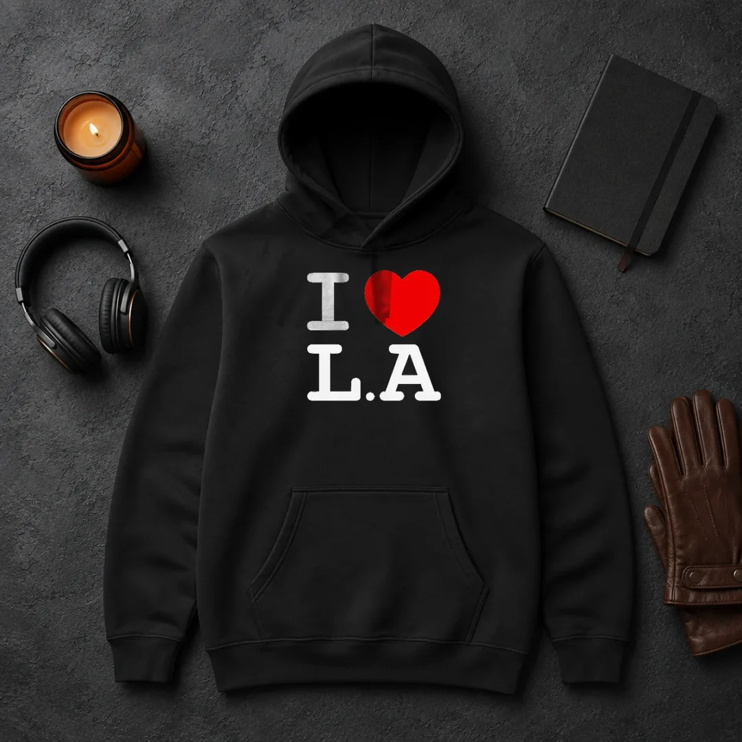 Official I Love LA Basic Hoodie Official I Love LA Basic Hoodie