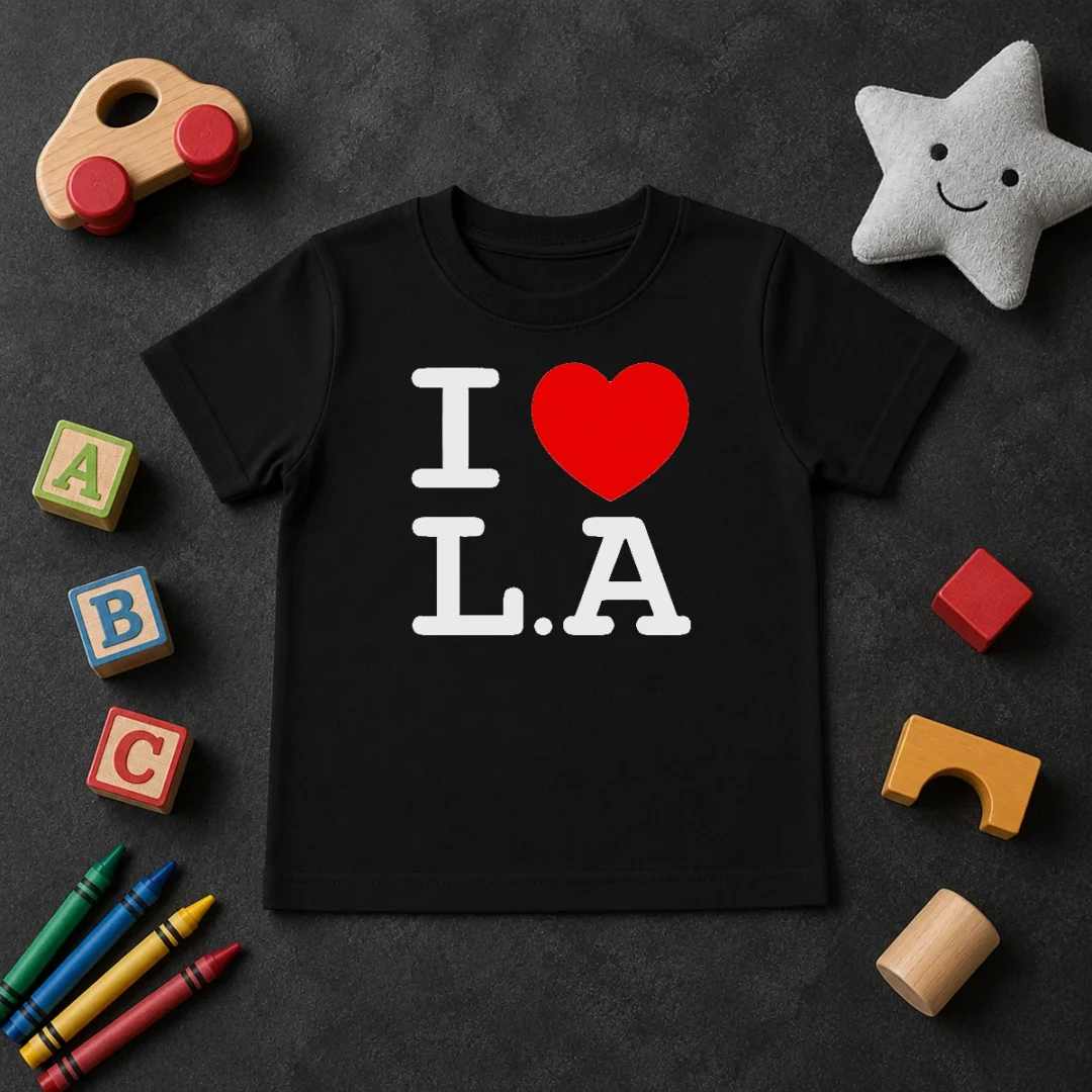 Official I Love LA Basic Kids T Shirt Official I Love LA Basic Kids T-Shirt