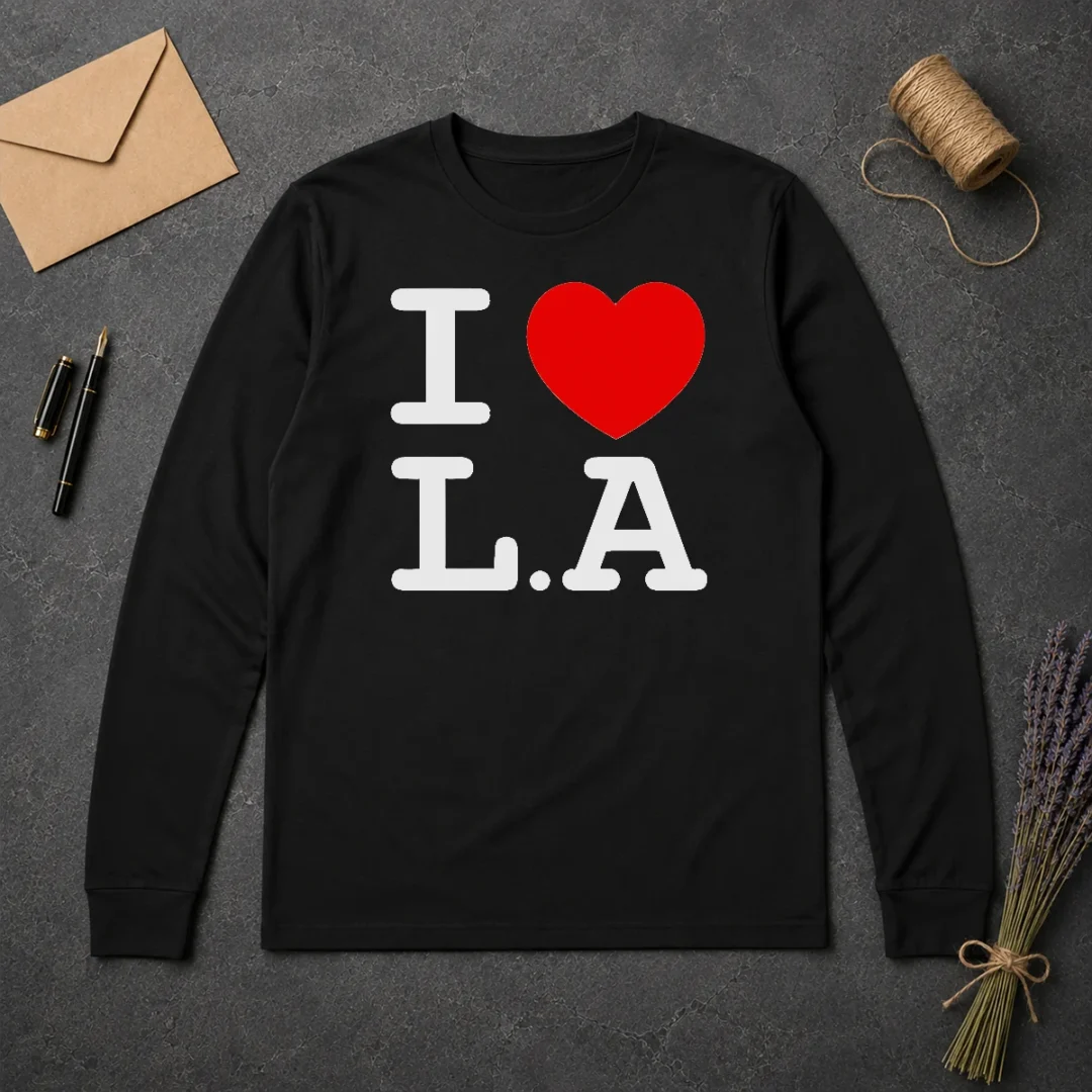 Official I Love LA Basic Long Sleeve Shirt Official I Love LA Basic Long Sleeve Shirt