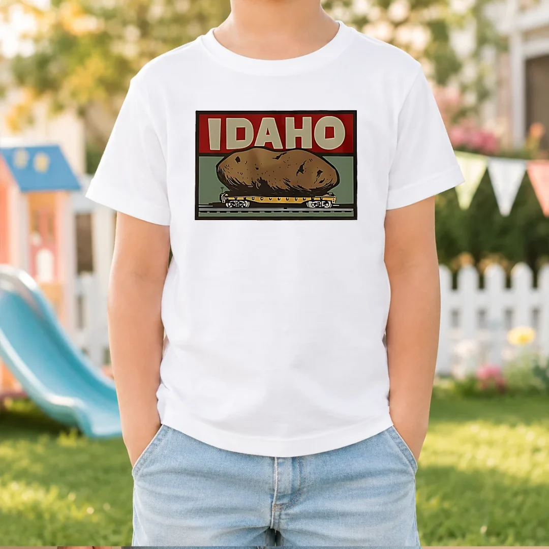 official-idaho-spud-railcar-potato-kids-t-shirt Official Idaho Spud Railcar Potato Kids T-Shirt