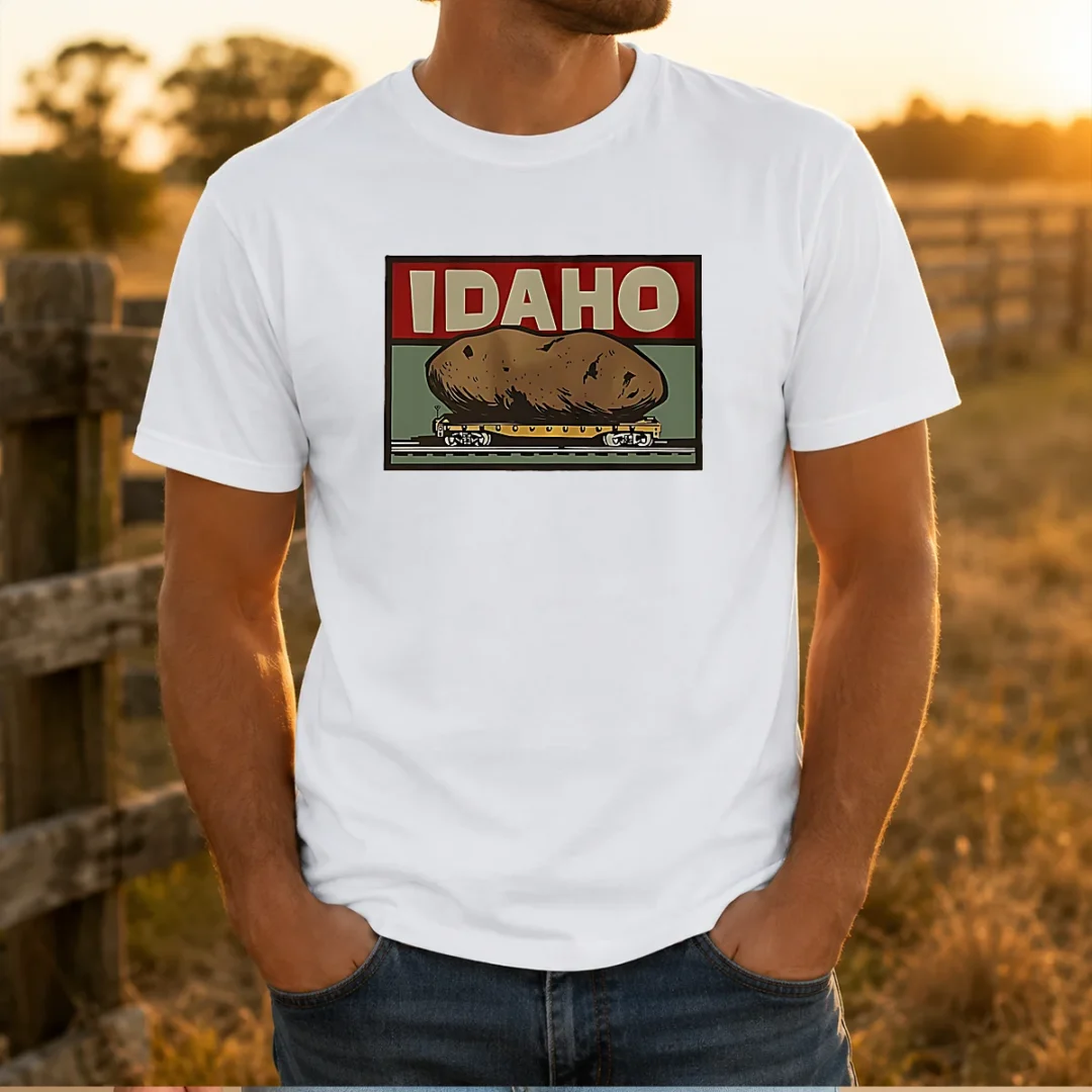official-idaho-spud-railcar-potato-t-shirt Official Idaho Spud Railcar Potato