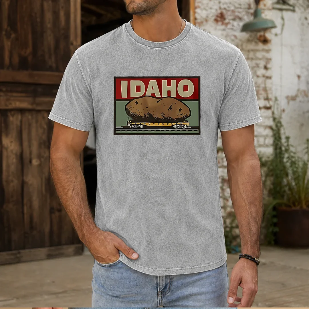 official-idaho-spud-railcar-potato-washed-t-shirt Official Idaho Spud Railcar Potato Washed T-Shirt