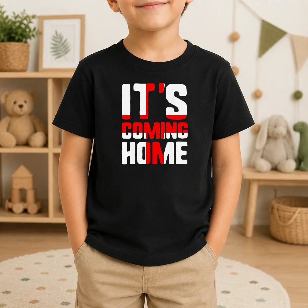 Official It'S Coming Home England Football Kids T Shirt Official It'S Coming Home England Football Kids T-Shirt