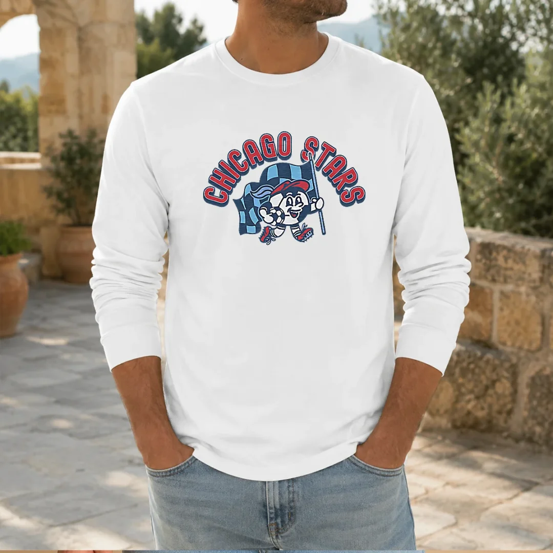 official-kid-s-chicago-stars-fc-soccer-player-blue-long-sleeve-shirt Official Kid'S Chicago Stars FC Soccer Player Blue Long Sleeve Shirt