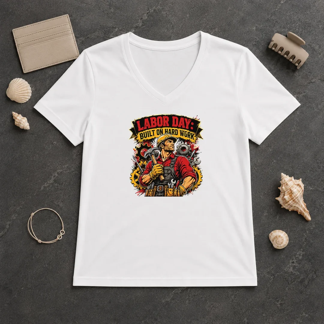 Official Labor Day Celebration Pride Worker V Neck Shirt Official Labor Day Celebration Pride Worker V-Neck Shirt