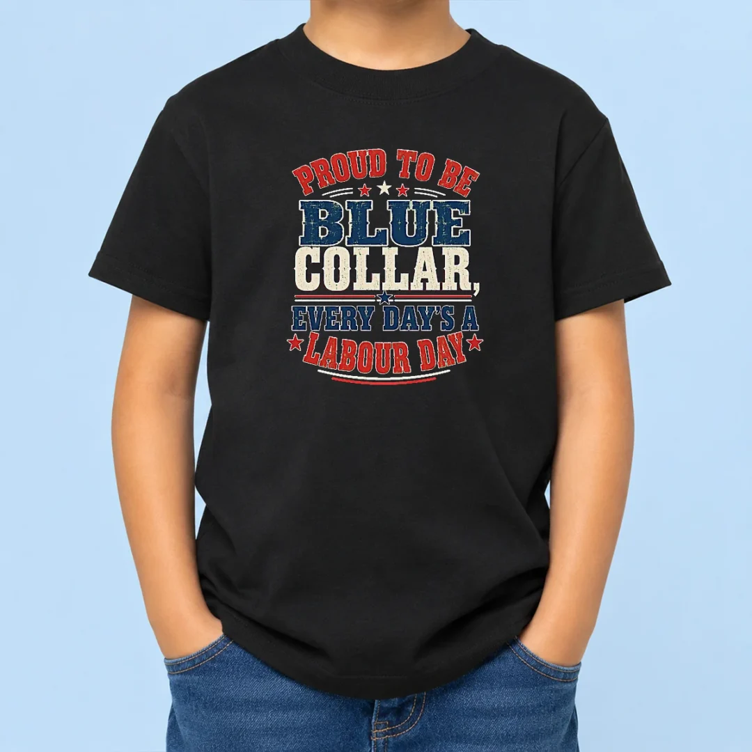 official-labour-day-vintage-blue-collar-pride-kids-t-shirt Official Labour Day Vintage Blue Collar Pride Kids T-Shirt