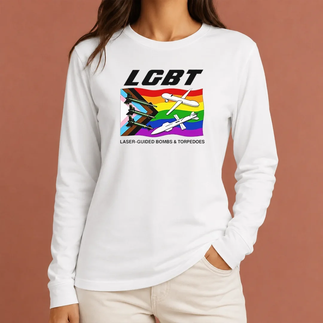 official-lgbt-laser-guided-bombs-and-torpedoes-flag-long-sleeve-shirt Official LGBT Laser Guided Bombs And Torpedoes Flag Long Sleeve Shirt