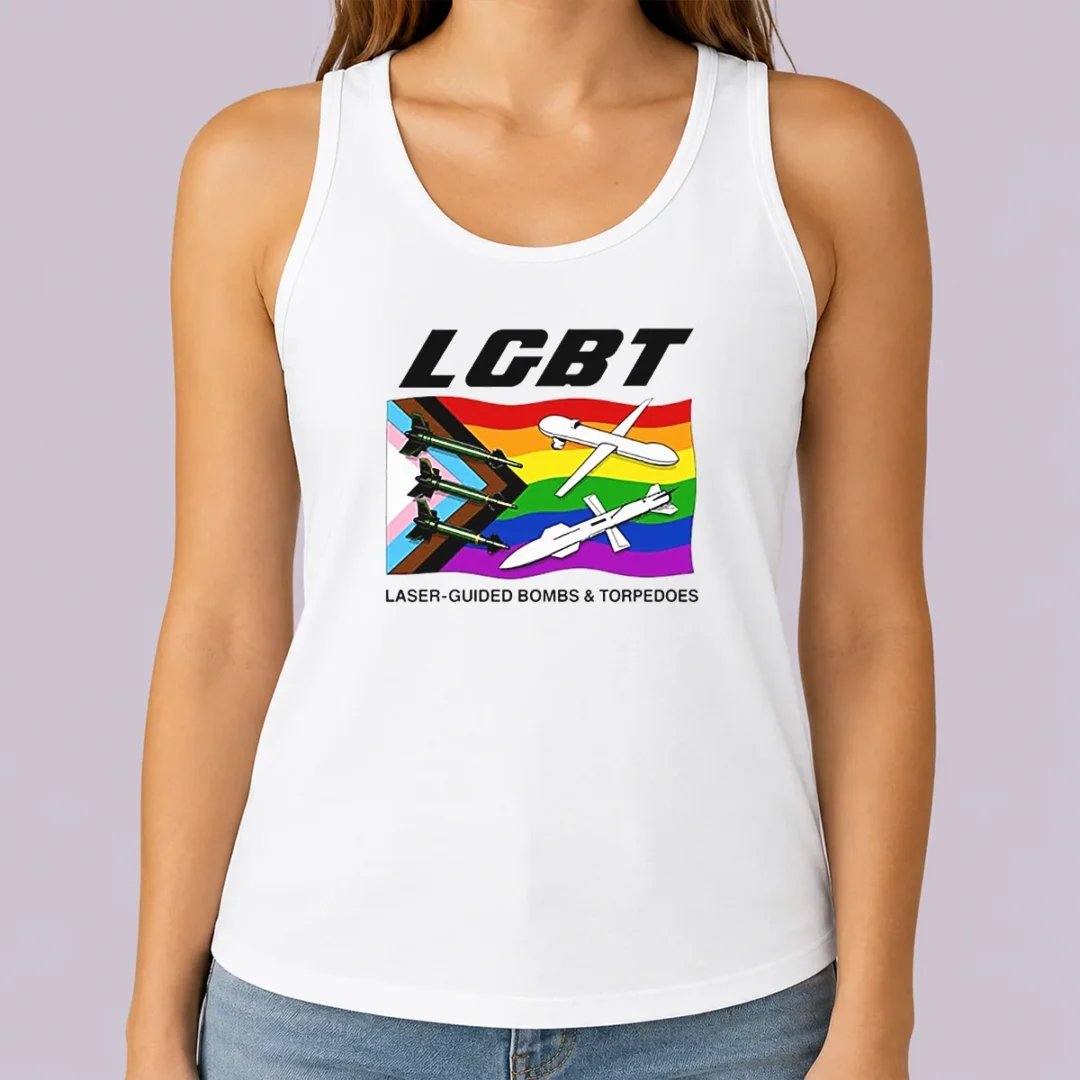 official-lgbt-laser-guided-bombs-and-torpedoes-flag-tank-top Official LGBT Laser Guided Bombs And Torpedoes Flag Tank Top