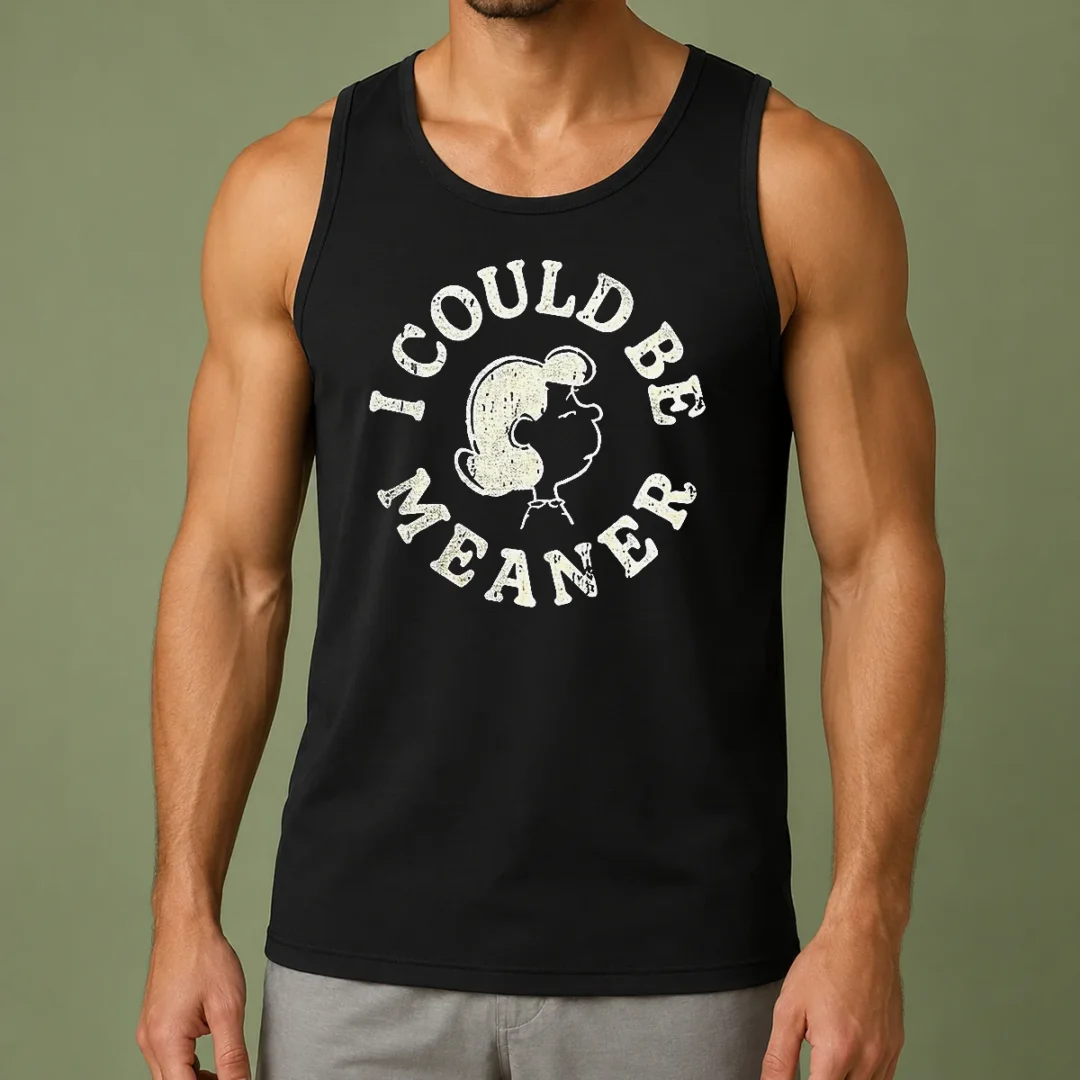 official-lucy-peanuts-i-could-be-meaner-tank-top Official Lucy Peanuts I Could Be Meaner Tank Top