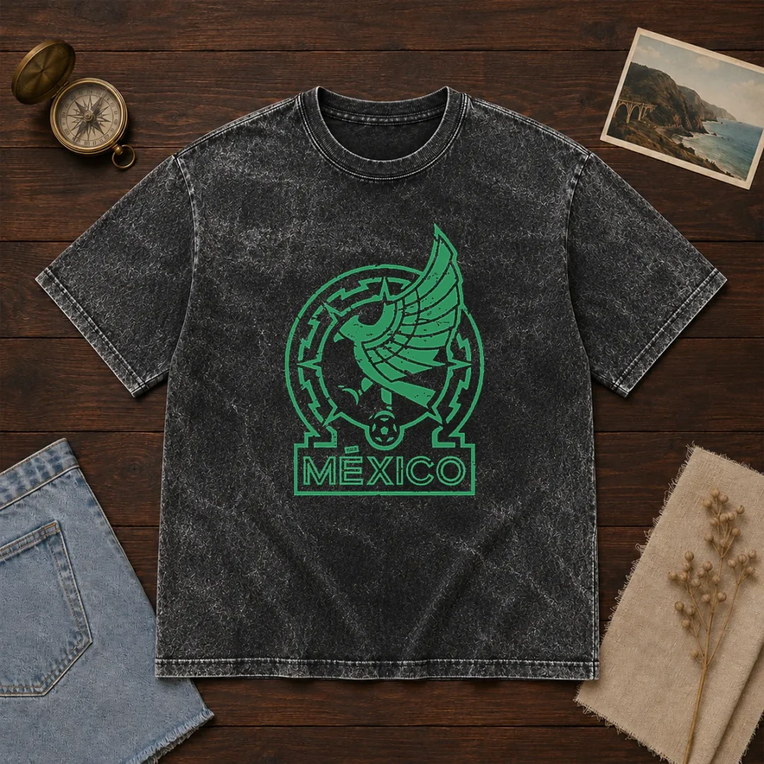 official-mexico-soccer-washed-t-shirt Official Mexico Soccer Washed T-Shirt