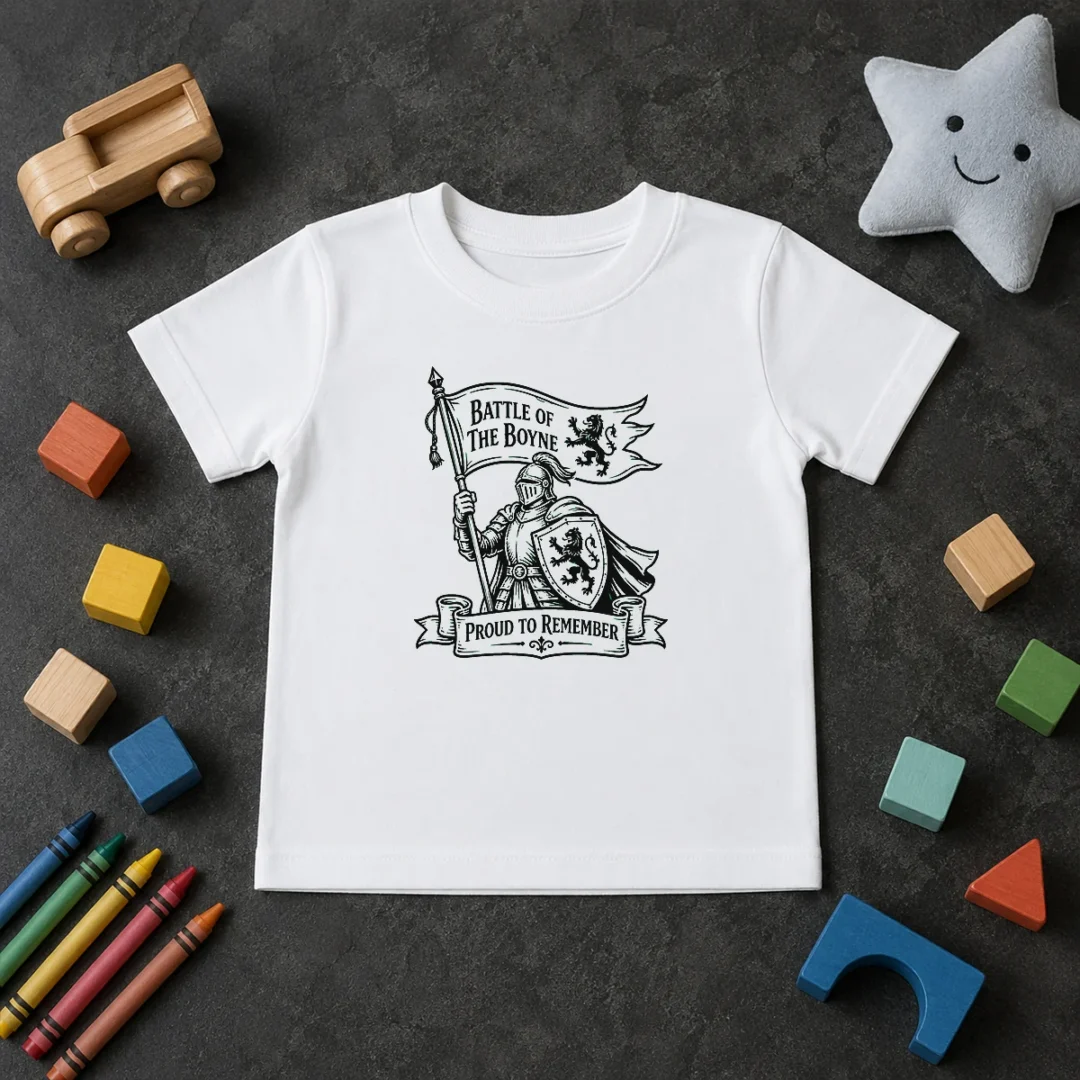 Official Nice Battle Of The Boyne Pride Line Art Kids T Shirt Official Nice Battle Of The Boyne Pride Line Art Kids T-Shirt