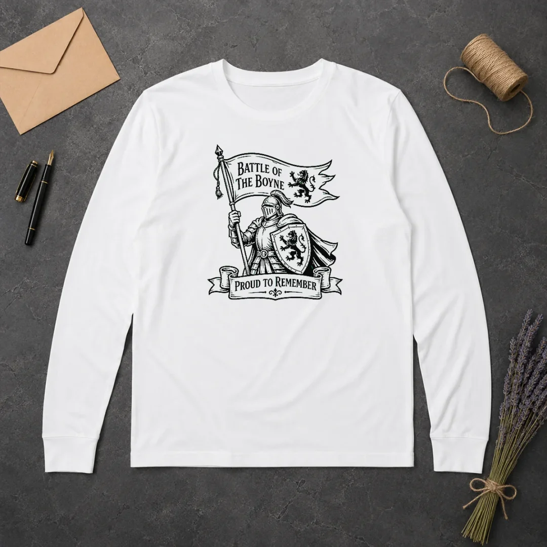 Official Nice Battle Of The Boyne Pride Line Art Long Sleeve Shirt Official Nice Battle Of The Boyne Pride Line Art Long Sleeve Shirt