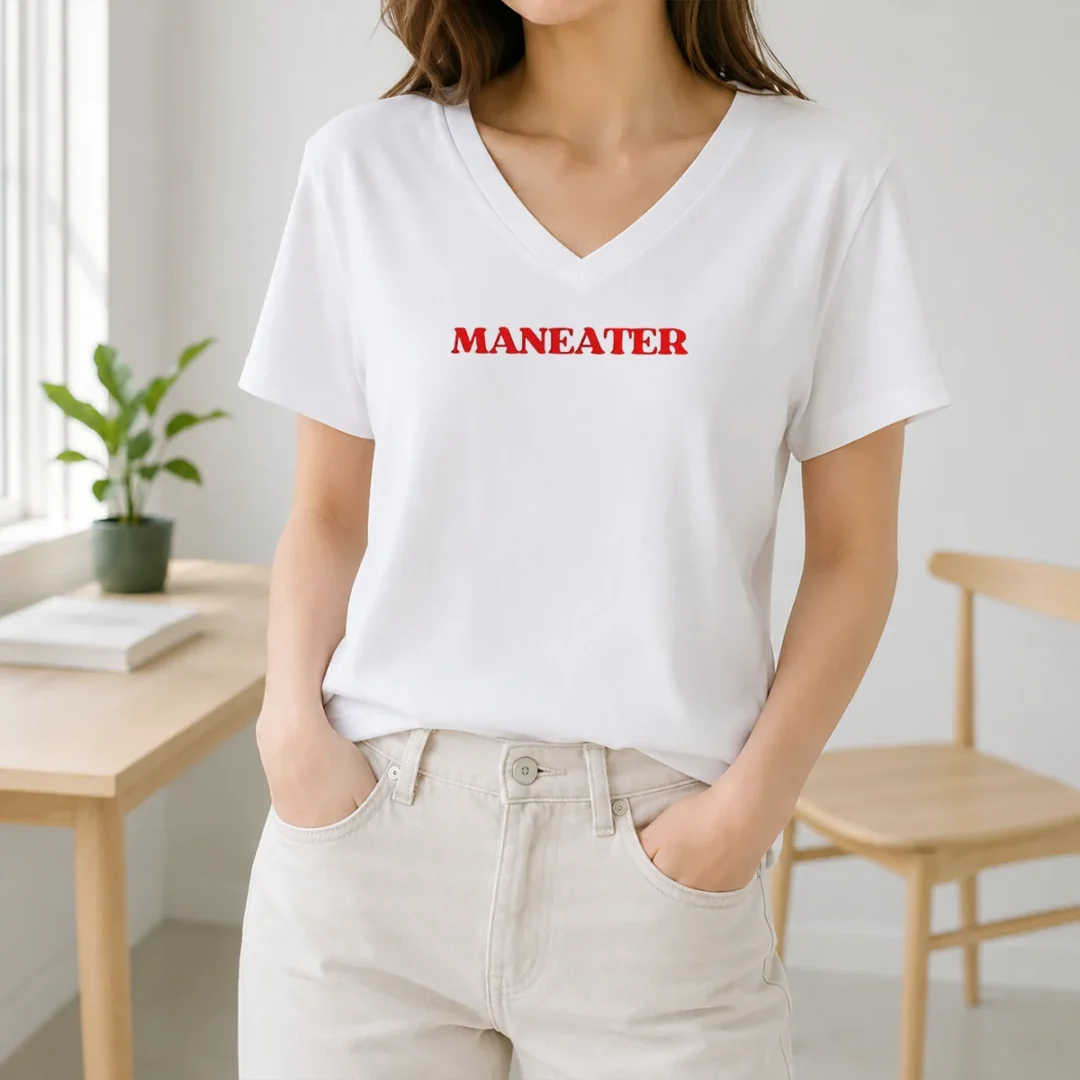 Official Nice Maneater Hall And Oates 1982 V Neck Shirt Official Nice Maneater Hall And Oates 1982 V-Neck Shirt