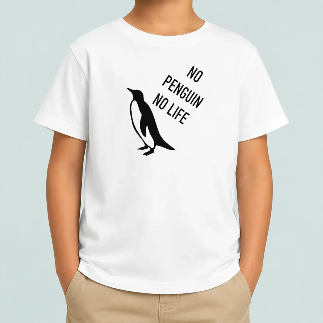 official-no-penguin-no-life-kids-t-shirt Official No Penguin No Life Kids T-Shirt