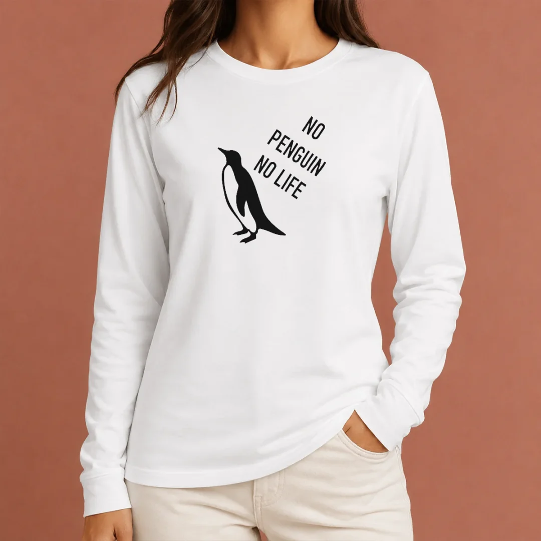 official-no-penguin-no-life-long-sleeve-shirt Official No Penguin No Life Long Sleeve Shirt