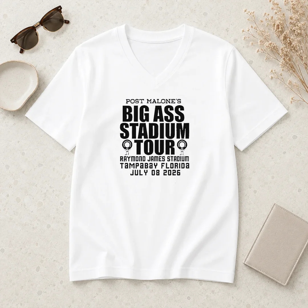 official-post-malone-big-ass-stadium-tour-raymond-james-stadium-tampa-bay-2026-v-neck-shirt Official Post Malone Big Ass Stadium Tour Raymond James Stadium Tampa Bay 2026 V-Neck Shirt