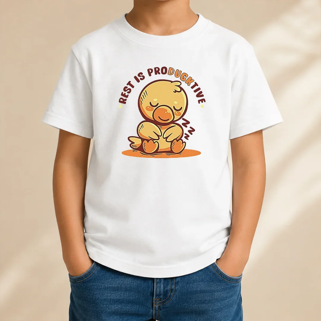 official-resting-duck-rest-is-producktive-kids-t-shirt Official Resting Duck Rest Is Producktive Kids T-Shirt