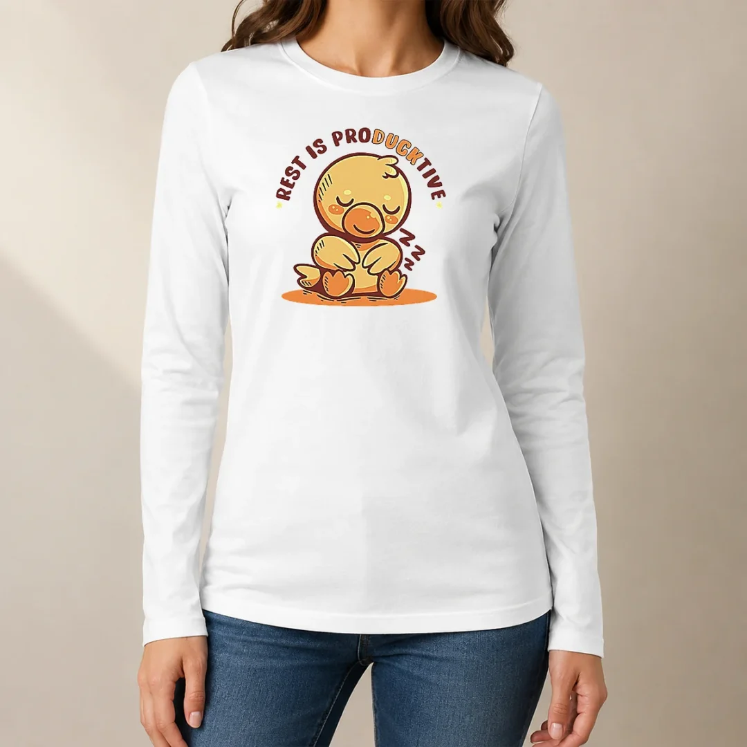 official-resting-duck-rest-is-producktive-long-sleeve-shirt Official Resting Duck Rest Is Producktive Long Sleeve Shirt