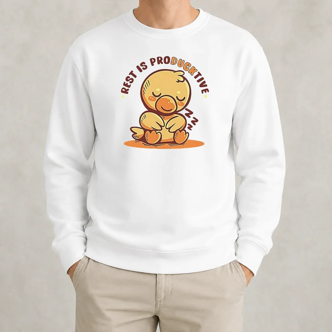 official-resting-duck-rest-is-producktive-sweater Official Resting Duck Rest Is Producktive Sweater