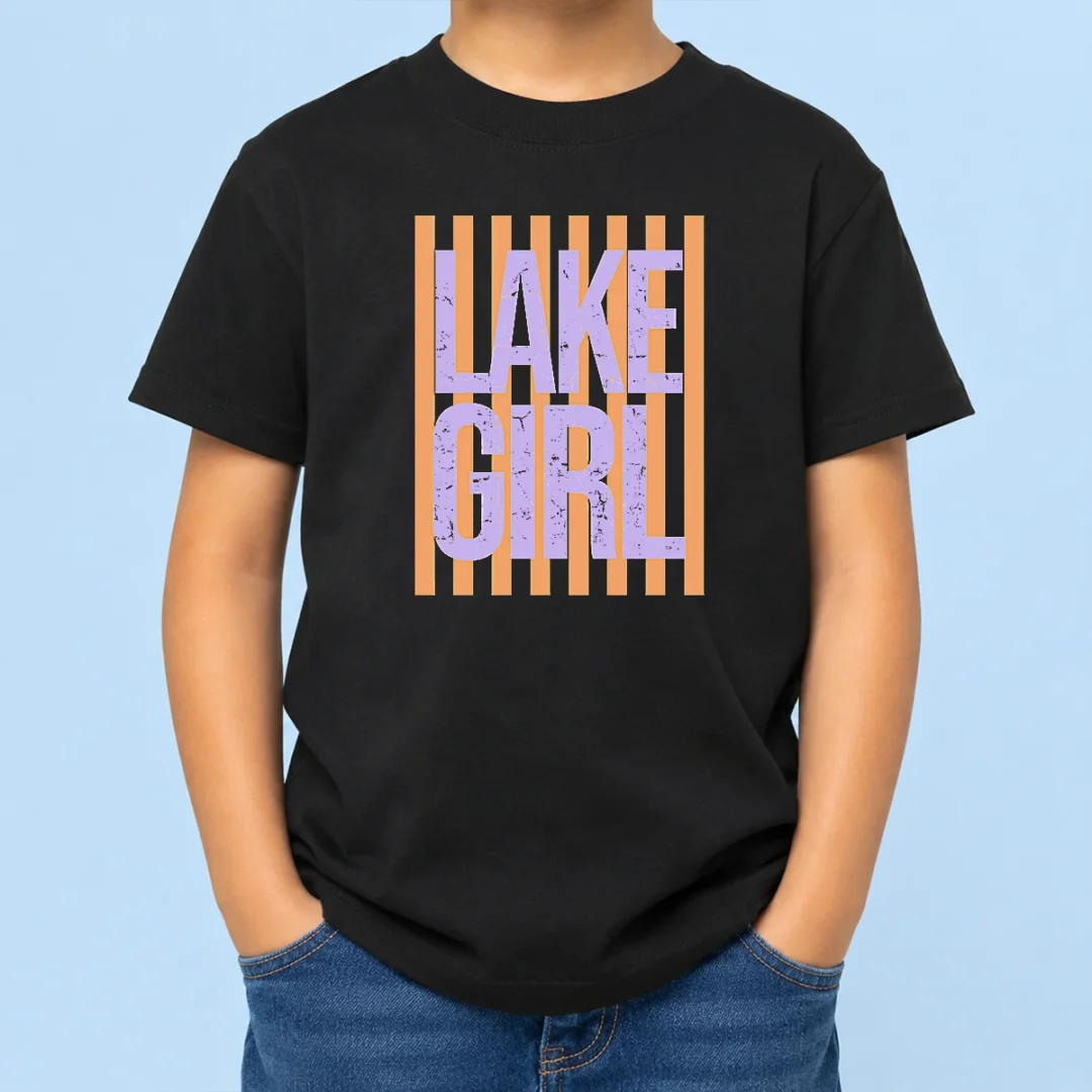 official-retro-stripes-sunshine-lake-girl-kids-t-shirt Official Retro Stripes Sunshine Lake Girl Kids T-Shirt
