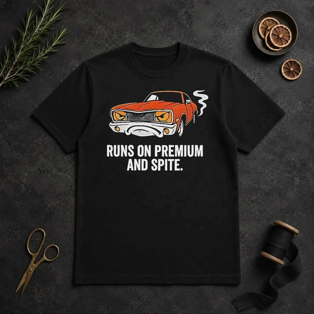 Official Runs On Premium And Spite Muscle Car t shirt Official Runs On Premium And Spite Muscle Car
