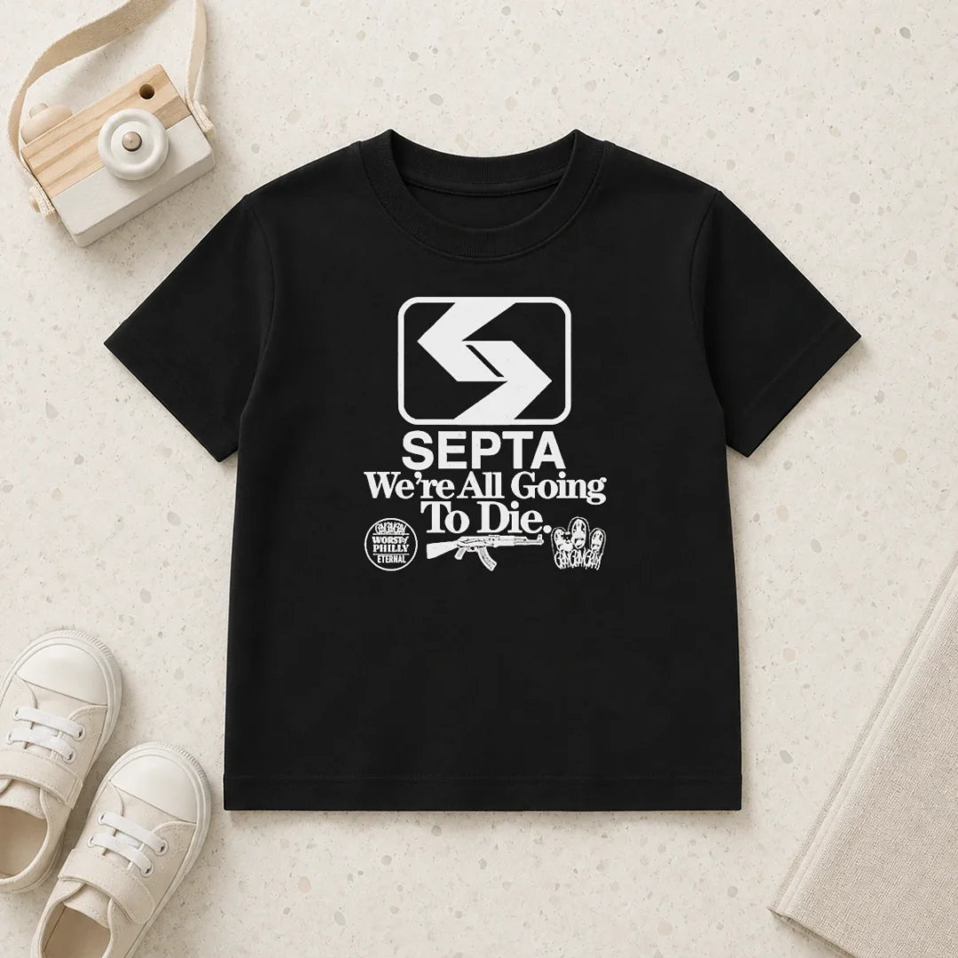 official-septa-we-are-all-going-to-die-worst-of-philly-eternal-gangramgram-kids-t-shirt Official SEPTA We Are All Going To Die Worst Of Philly Eternal Gangramgram Kids T-Shirt