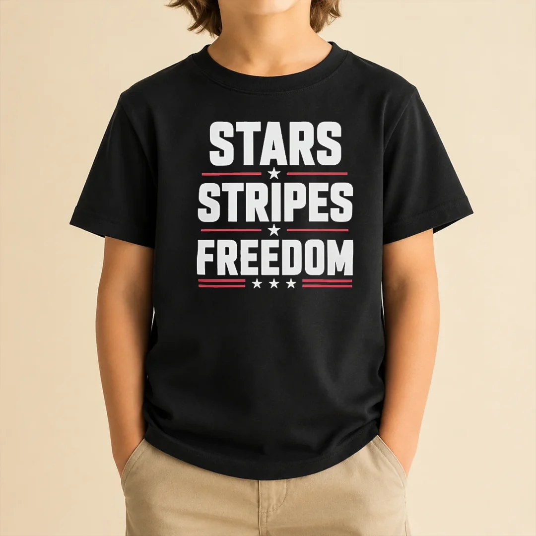official-stars-stripes-freedom-fourth-of-july-patriotic-american-independence-day-kids-t-shirt Official Stars Stripes Freedom Fourth Of July Patriotic American Independence Day Kids T-Shirt