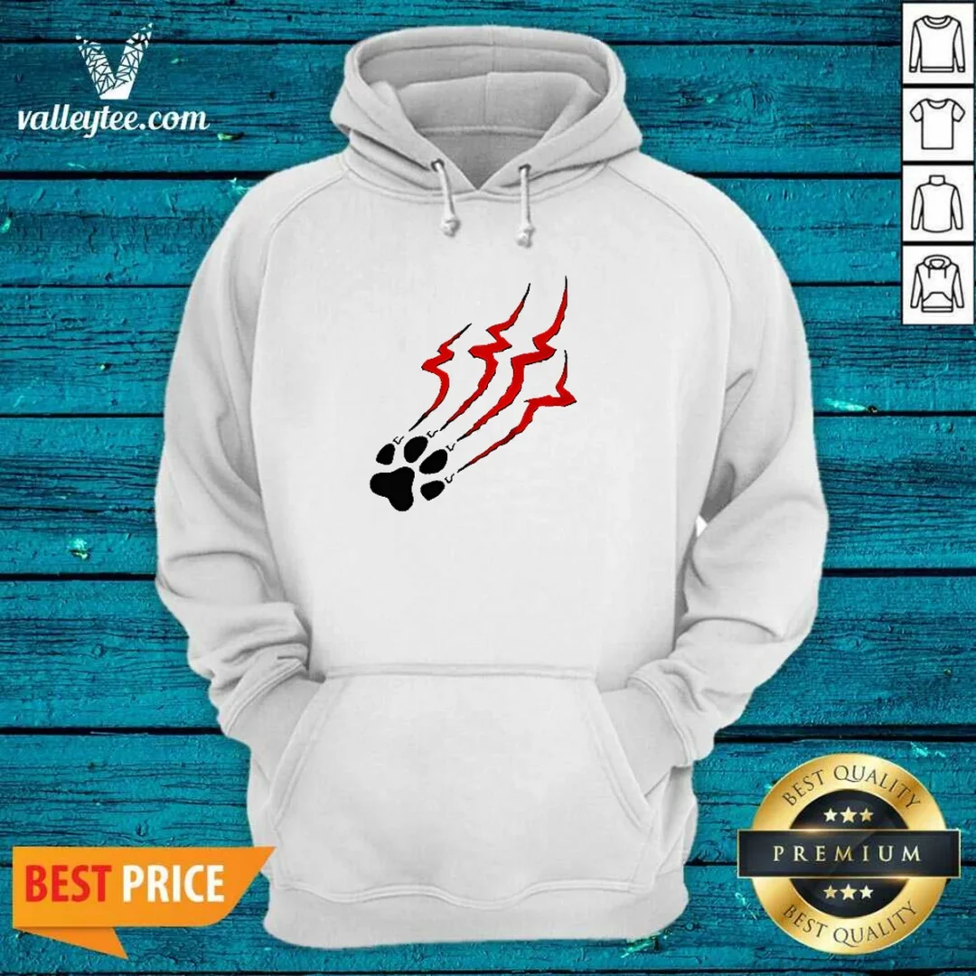 official-stripe-tiger-claw-scratch-hoodie Official Stripe Tiger Claw Scratch Hoodie in black with bold claw scratch graphic on front